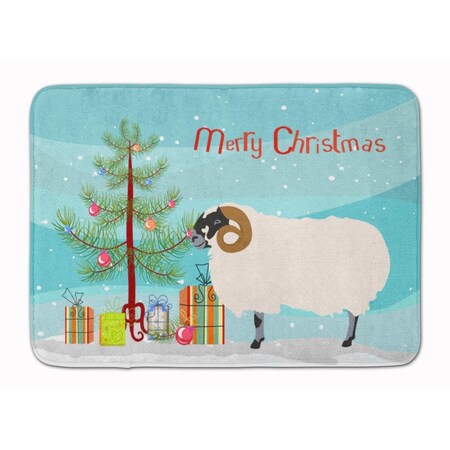 Carolines Treasures Scottish Blackface Sheep Christmas Machine Washable Memory Foam Mat BB9340RUG